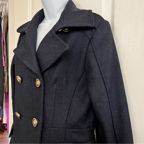 Gap Womens Navy Pea coat with pockets Size Medium - Picture 8 of 16